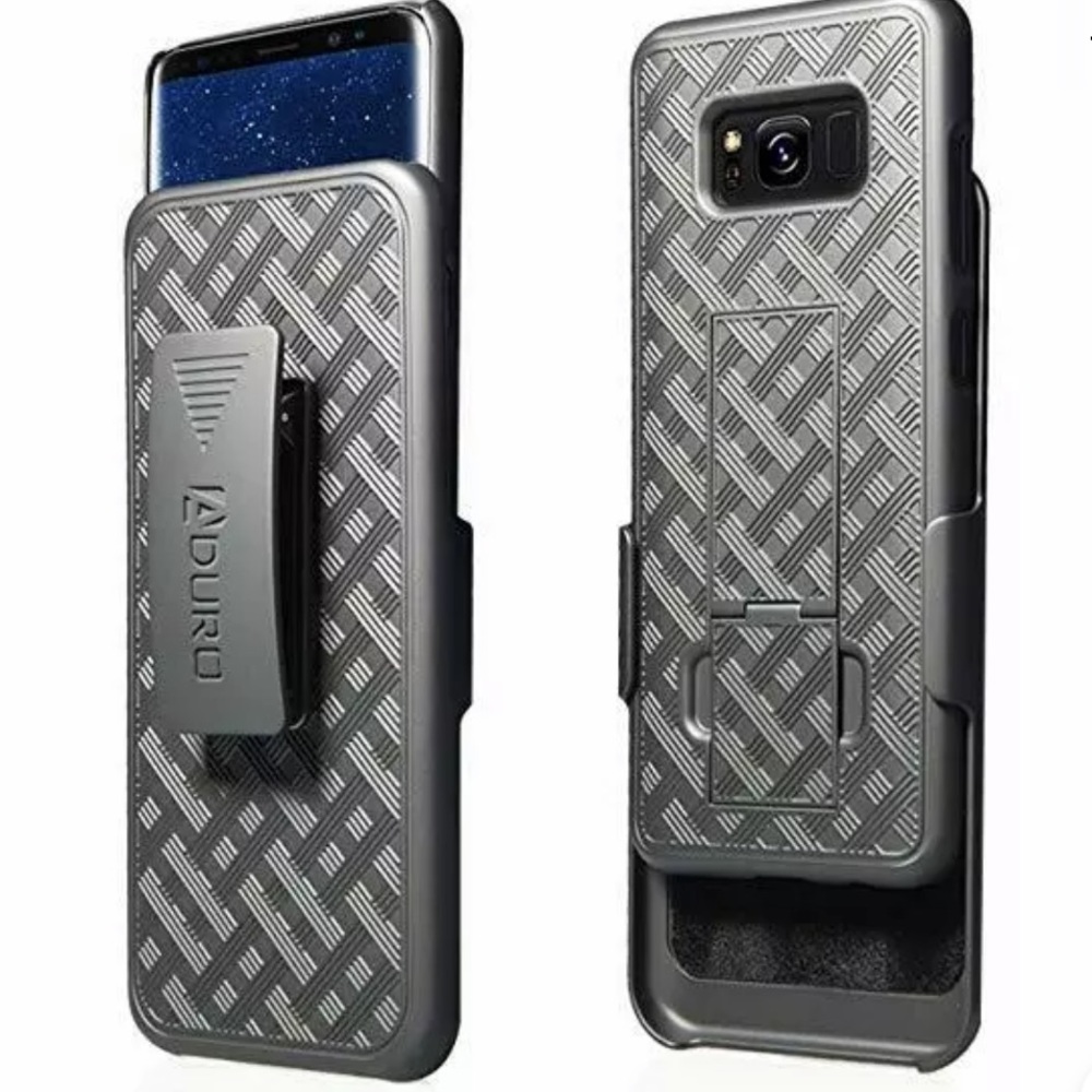 💜Samsung Galaxy S8Edge belt clip kickstand case